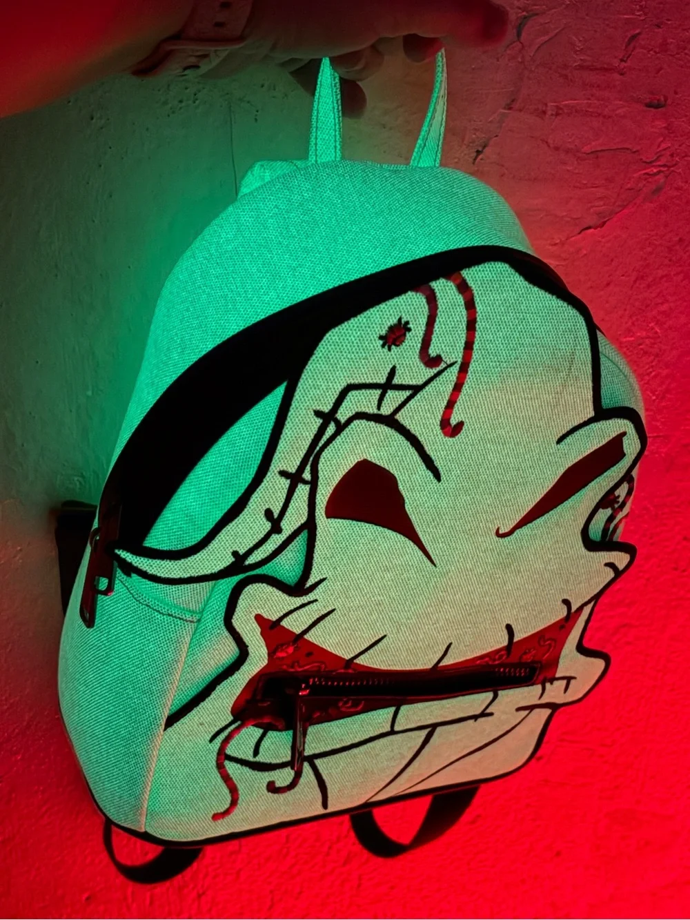 Loungefly Disney Oogie Boogie Creepy Crawlies Glow In The Dark Mini Backpack